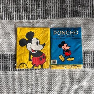 Vintage Mickey Mouse Poncho Disney